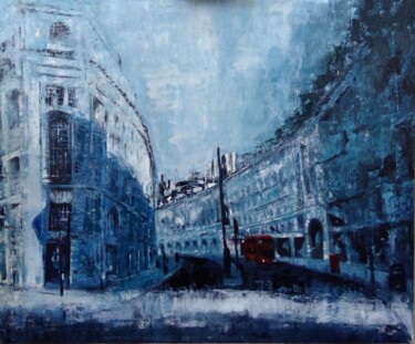 Painting titled "London 2020" by Suzanne B Gibbs, Original Artwork, Oil