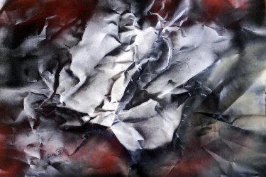 Peinture intitulée "Vue du ciel" par Vince, Œuvre d'art originale, Bombe aérosol