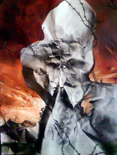 Peinture intitulée "Ascension" par Vince, Œuvre d'art originale, Bombe aérosol