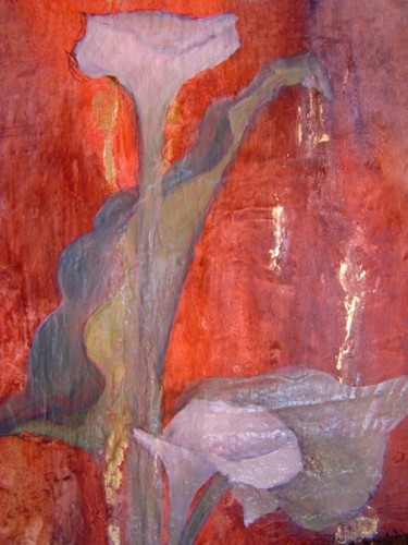 Peinture intitulée "Arums" par Suzanne Demouge, Œuvre d'art originale