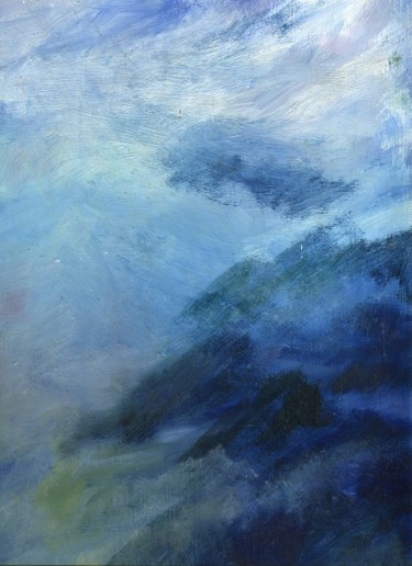 Peinture intitulée "Bleu numéro 1" par Suzanne Demouge, Œuvre d'art originale