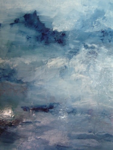 Peinture intitulée "Bleu numéro 2" par Suzanne Demouge, Œuvre d'art originale