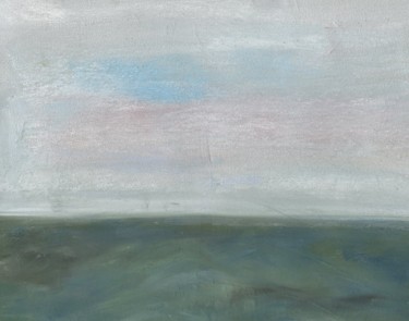 Peinture intitulée "La Manche depuis la…" par Suzanne Demouge, Œuvre d'art originale
