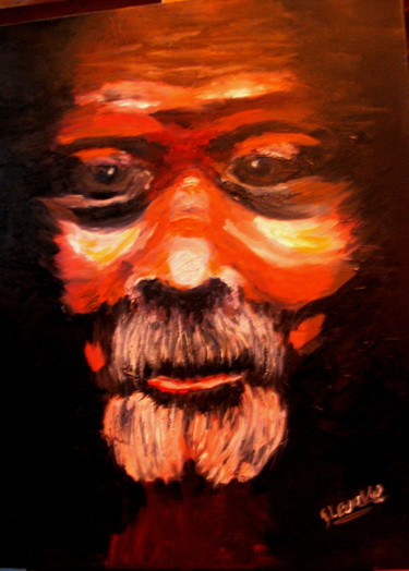 Painting titled "117-homme-obscure-1…" by Suzanne Leseve, Original Artwork