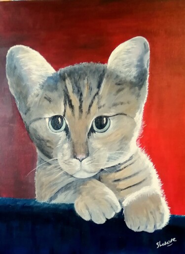 Painting titled "134 NINA" by Suzanne Leseve, Original Artwork, Acrylic Mounted on artwork_cat.