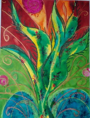Painting titled "Quintessence arbori…" by Suzel Chaigneau, Original Artwork, Pastel