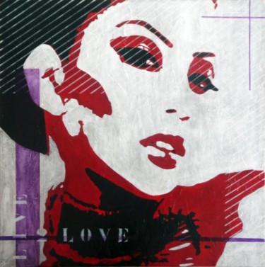 Schilderij getiteld "Live2love" door Suzie Lejaeghere, Origineel Kunstwerk, Acryl