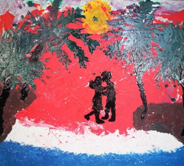 Peinture intitulée "toile n 7" par Suzy Defrel, Œuvre d'art originale, Acrylique