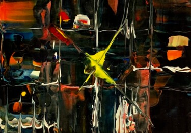 Peinture intitulée "Pulsating Highway" par Suzy Martin, Œuvre d'art originale, Acrylique Monté sur Autre panneau rigide