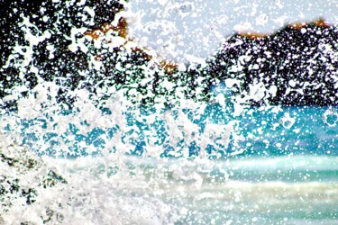Fotografía titulada "Malibu Splash" por Suzy Martin, Obra de arte original, Fotografía digital