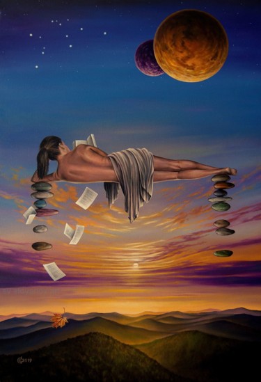 Searching for Yourself Painting titled "Searching for Yours…" by Svetoslav Stoyanov, Original Artwork, Oil