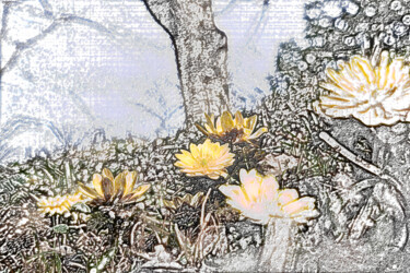 Digital Arts titled "February's Fukujuso…" by Svalvald Photo, Original Artwork, Digital Painting