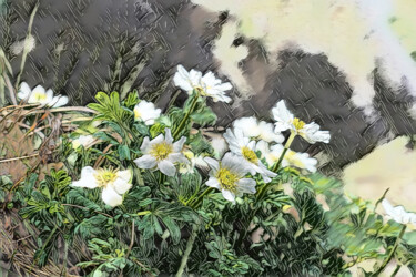 Arte digitale intitolato "Kitadakesou blooms…" da Svalvald Photo, Opera d'arte originale, Pittura digitale