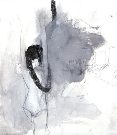Σχέδιο με τίτλο "hair 04" από Vanja Subotic, Αυθεντικά έργα τέχνης, Μελάνι