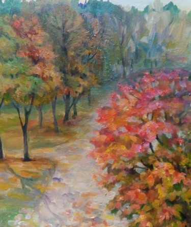 Pintura intitulada ""Осень"" por Mila Hilgendorff, Obras de arte originais, Acrílico