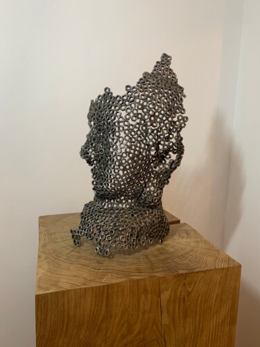 Sculpture intitulée "buddha" par Sven Göfert, Œuvre d'art originale, Métaux
