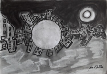 Painting titled "Result" by Sven W. Dahlke, Original Artwork, Charcoal