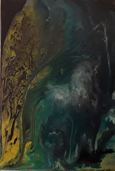 Painting titled "Green dreams" by Sven W. Dahlke, Original Artwork, Acrylic