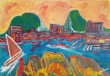 Painting titled "cape of hope" by Sven W. Dahlke, Original Artwork, Acrylic
