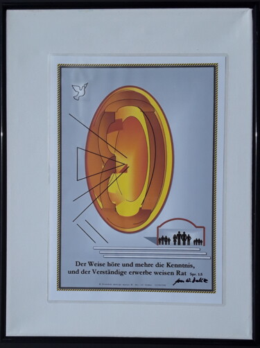 Arts numériques intitulée "the ear of a wise m…" par Sven W. Dahlke, Œuvre d'art originale, Peinture numérique