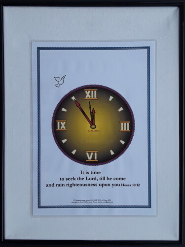Malerei mit dem Titel "it is time" von Sven W. Dahlke, Original-Kunstwerk, Digitale Malerei
