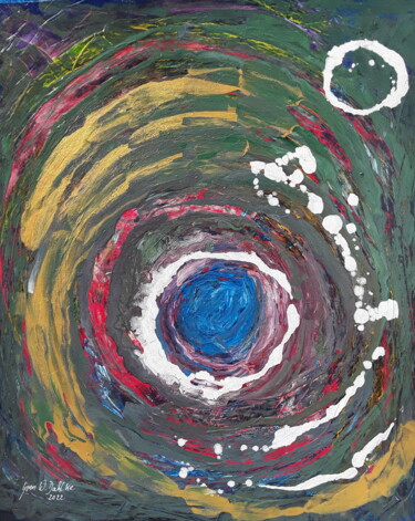 Malerei mit dem Titel "universe" von Sven W. Dahlke, Original-Kunstwerk, Acryl
