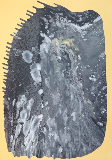 Peinture intitulée "" Nuage de cendres "" par Sophius, Œuvre d'art originale, Acrylique Monté sur Châssis en bois