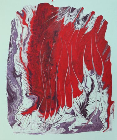 Peinture intitulée "" Tectonique "" par Sophius, Œuvre d'art originale, Acrylique Monté sur Châssis en bois