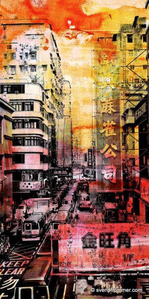 Gravures & estampes intitulée "HONG KONG Streets I…" par Sven Pfrommer, Œuvre d'art originale, Tirage argentique