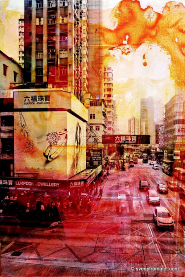 Gravures & estampes intitulée "HONG KONG Crossing…" par Sven Pfrommer, Œuvre d'art originale, Tirage argentique
