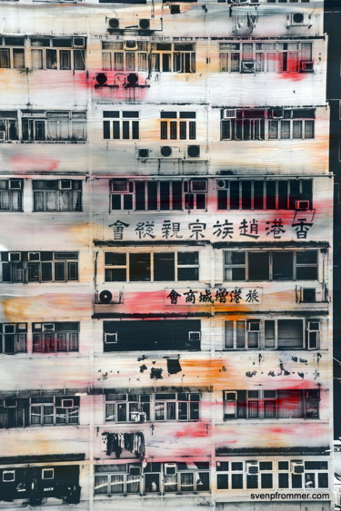 Impressões e gravuras intitulada "HONG KONG Urban Arc…" por Sven Pfrommer, Obras de arte originais, Impressão de filme