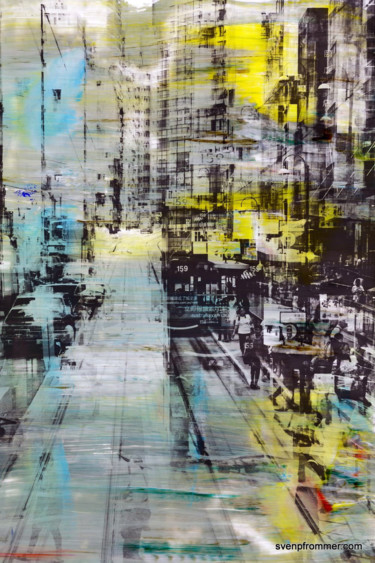 Druckgrafik mit dem Titel "HONG KONG Urban Arc…" von Sven Pfrommer, Original-Kunstwerk, Analogdruck