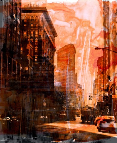 Druckgrafik mit dem Titel "NEWYORK COLOR III b…" von Sven Pfrommer, Original-Kunstwerk, Analogdruck