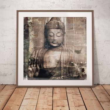 Obrazy i ryciny zatytułowany „Buddha III by Sven…” autorstwa Sven Pfrommer, Oryginalna praca, Srebrny nadruk