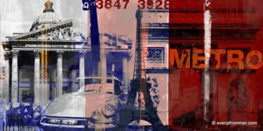 PARIS XXI by Sven Pfrommer - 70x140 cm Printmaking titled "PARIS XXI by Sven P…" by Sven Pfrommer, Original Art, Analog Print