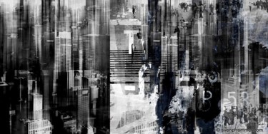 CHICAGO SKY II by Sven Pfrommer - Artwork is ready to hang Printmaking titled "CHICAGO SKY II by S…" by Sven Pfrommer, Original Art, Analog Print