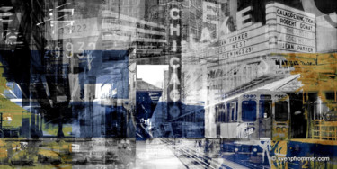 CHICAGO III by Sven Pfrommer - Artwork is ready to hang Printmaking titled "CHICAGO III by Sven…" by Sven Pfrommer, Original Art, Analog Print