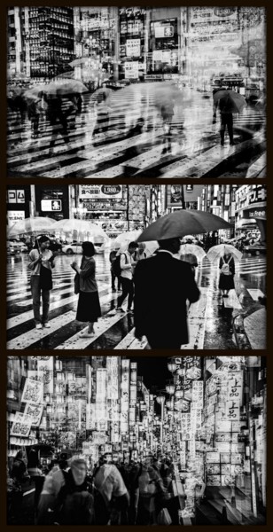 Printmaking titled "TOKYO CROSSING III" by Sven Pfrommer, Original Artwork, Analog Print