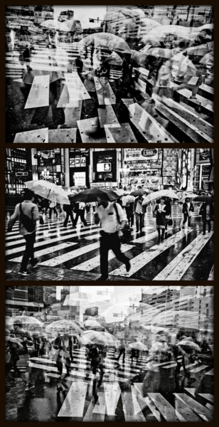 Incisioni, stampe intitolato "TOKYO CROSSING VI -…" da Sven Pfrommer, Opera d'arte originale, Stampa a pellicola