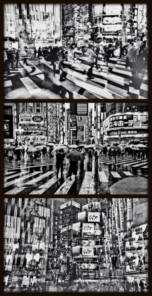 TOKYO CROSSING VII - Limited Edition of 3 Photograph Printmaking titled "TOKYO CROSSING VII…" by Sven Pfrommer, Original Art, Analog Print