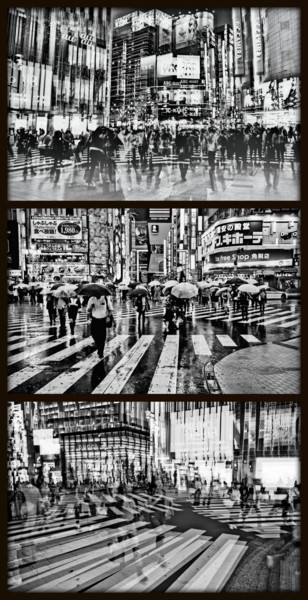 Printmaking titled "TOKYO CROSSING VIII…" by Sven Pfrommer, Original Artwork, Analog Print