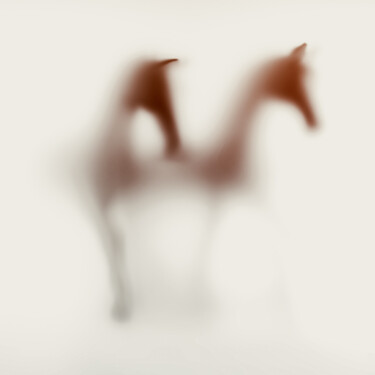 Fotografie getiteld "WILD LENS - HORSES…" door Sven Pfrommer, Origineel Kunstwerk, Film Print Gemonteerd op Aluminium