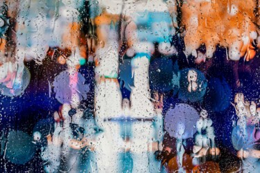 「RAINY DAYS IN SAIGO…」というタイトルの写真撮影 Sven Pfrommerによって, オリジナルのアートワーク, アナログプリント アルミニウムにマウント