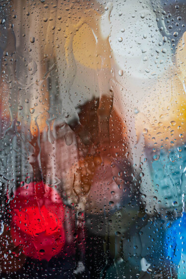 Photography titled "RAINY DAYS IN NEW Y…" by Sven Pfrommer, Original Artwork, Analog Print Mounted on Aluminium