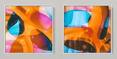 Fotografie getiteld "META COLOR XVIII -…" door Sven Pfrommer, Origineel Kunstwerk, Film Print Gemonteerd op Aluminium