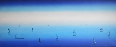 Malerei mit dem Titel "After Midnight (Tri…" von Sven Vandenbosch, Original-Kunstwerk, Öl