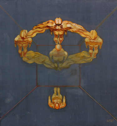 Pittura intitolato "Link III" da Svetlin Kolev, Opera d'arte originale, Olio