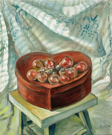 Malerei mit dem Titel "The fused bulbs" von Svetlin Kolev, Original-Kunstwerk, Öl