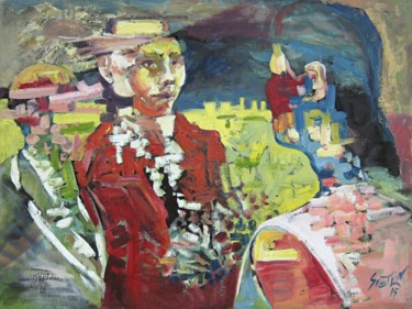 Pittura intitolato "Champion" da Svetlin Kolev, Opera d'arte originale, Olio