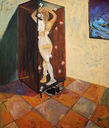 Pintura intitulada "The wardrobe" por Svetlin Kolev, Obras de arte originais, Óleo